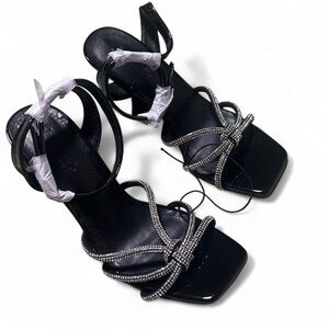 Charlotte Russe Elegant Black Strappy Women's Heels